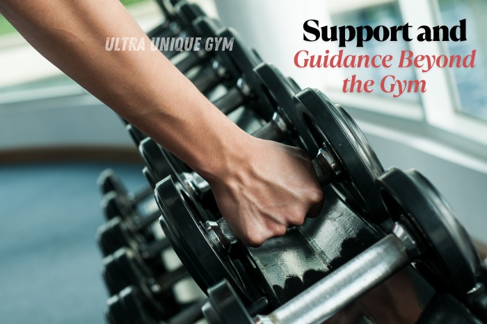 Personalized fitness support and guidance beyond the gym at Ultra Unique Gym, Dindigul – stay strong and committed inside and outside the gym