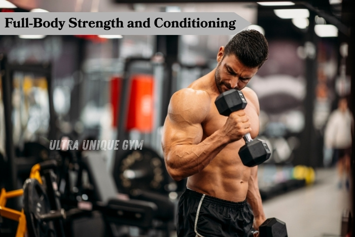 Full-body strength and conditioning at Ultra Unique Gym in Dindigul, focusing on muscle building and power